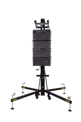 Picture of Line Array Speaker Lifting Tower Stand. 5 mtr, 200kg, Blk