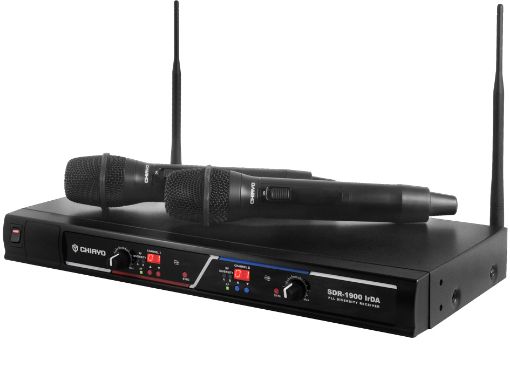Picture of Wireless Dual Handheld Microphone System - IrDA