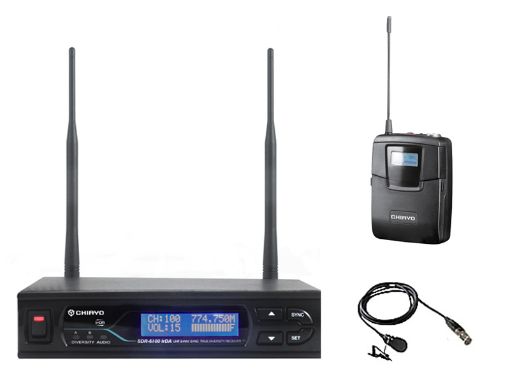 Picture of Wireless Microphone System Package: Tie-clip Lapel