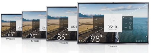 Picture of 65'' Interactive flat panel, built-in camera and mic