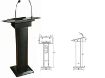 Picture of Lectern with 2 Wireless Mics, Built-in Speakers & Light