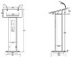 Picture of Lectern with 2 Wireless Mics, Built-in Speakers & Light