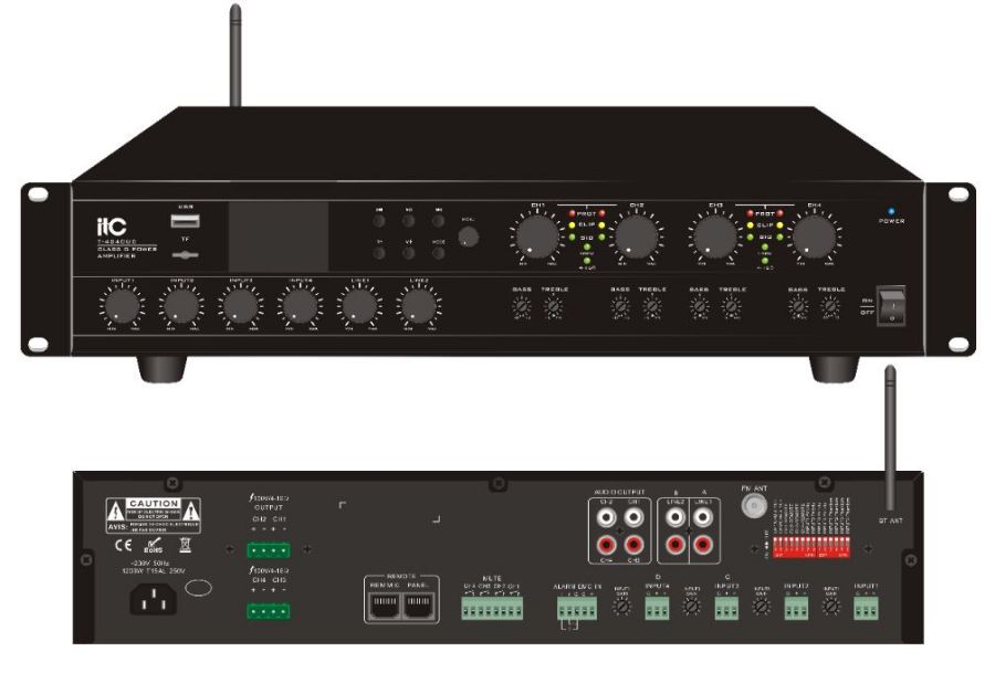 ITC UC Series Matrix Amplifiers: Multi-Zone Audio for Conference and Entertainment Venues
