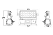 Picture of 24 x 12W RGBWAU LEDs, Battery, IP65, 30deg, CRMX